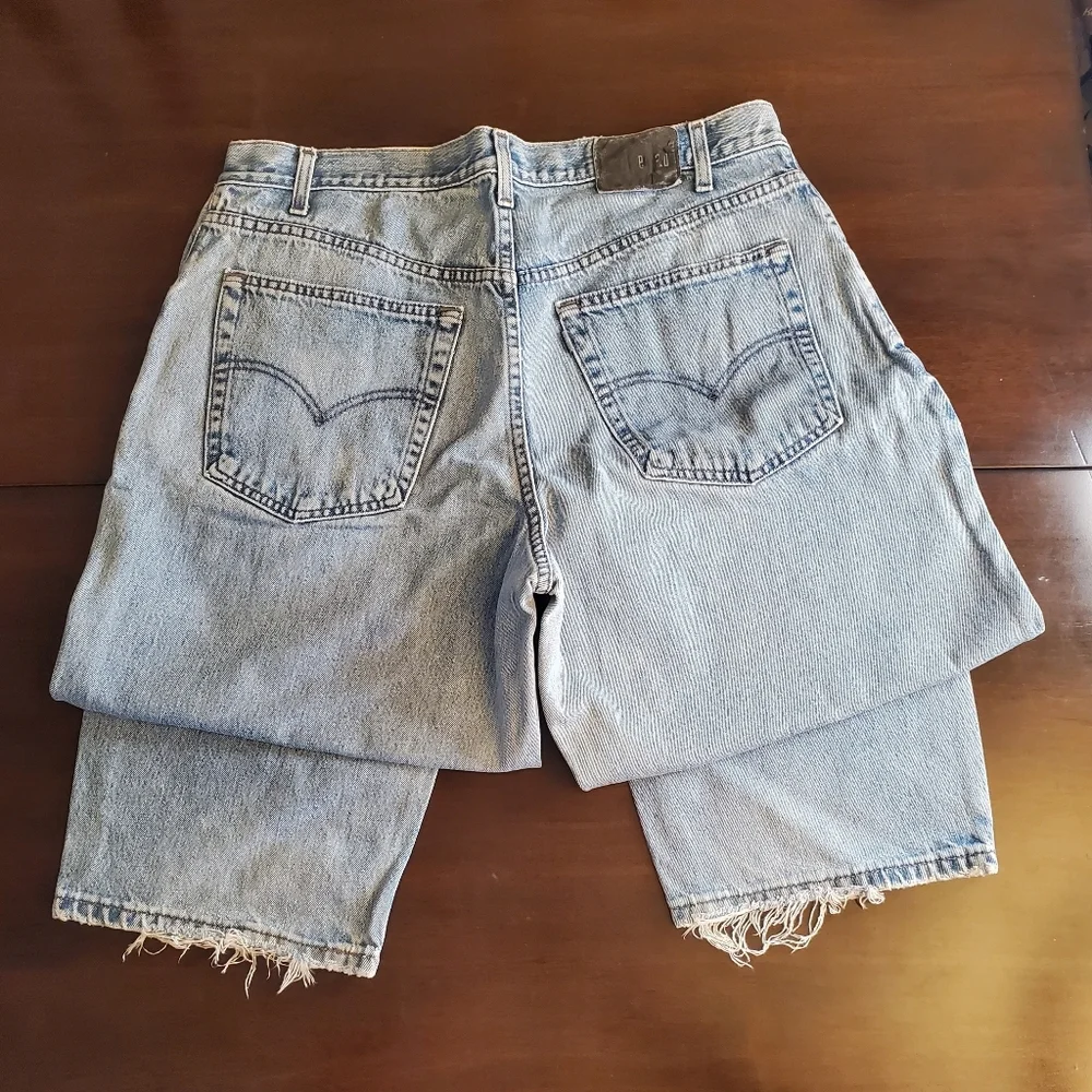 Vintage Levi Baggy Silver Tab Jeans 36x30 - Picture 3 of 7